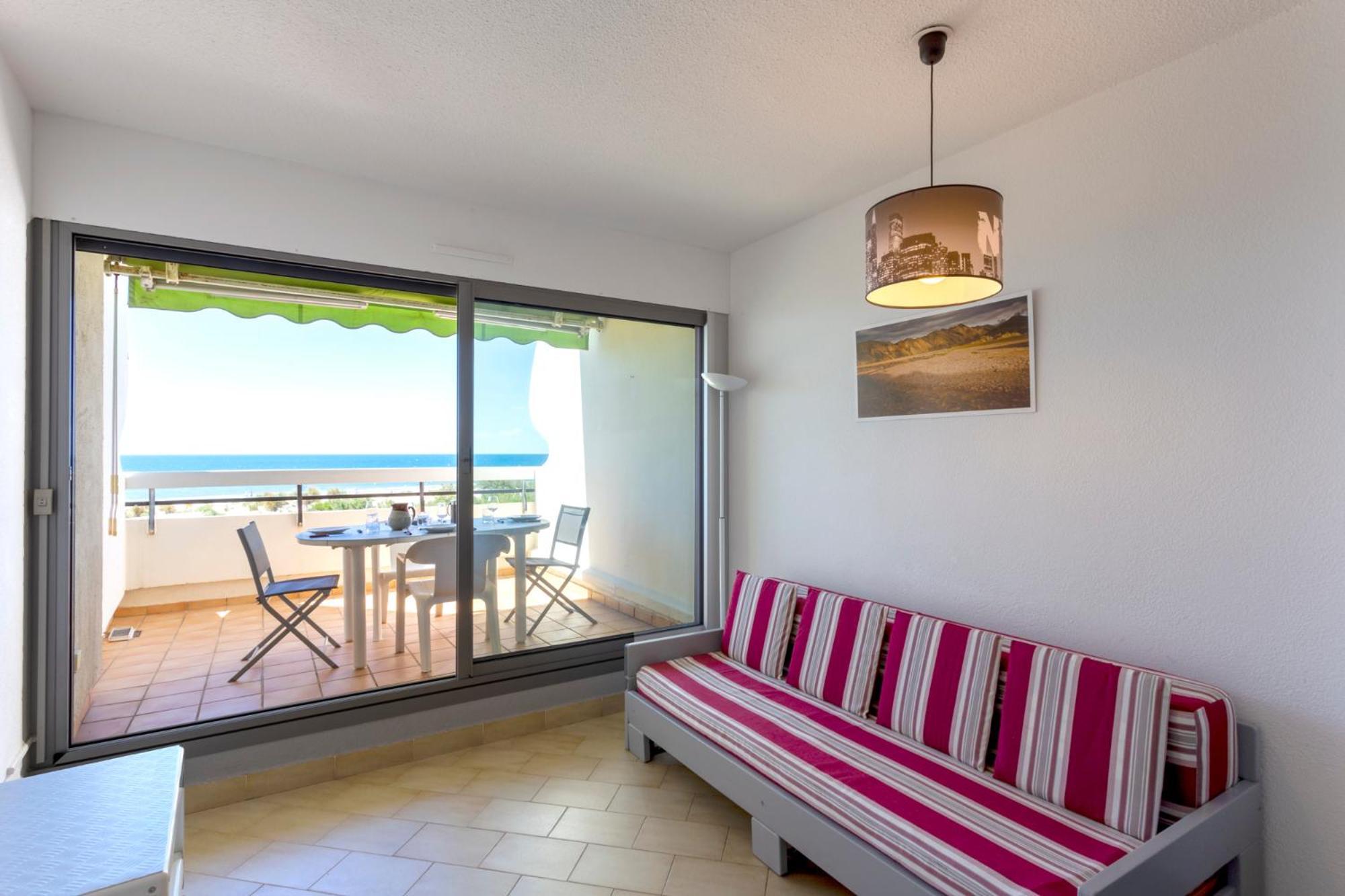 Chez Fabienne - Superbe Appartement Avec Vue Sur La Mer Et Parking La Grande Motte Bagian luar foto