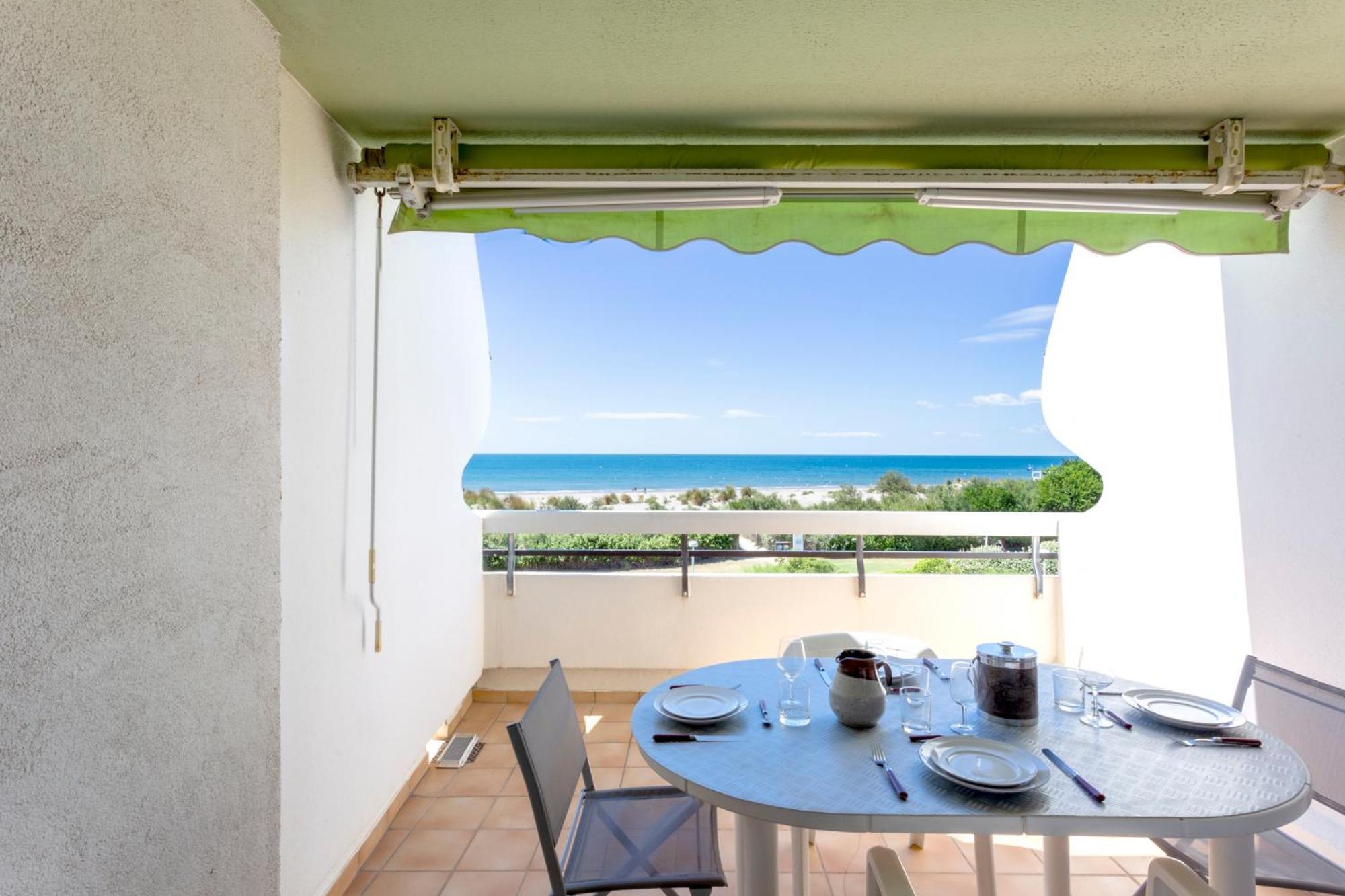 Chez Fabienne - Superbe Appartement Avec Vue Sur La Mer Et Parking La Grande Motte Bagian luar foto